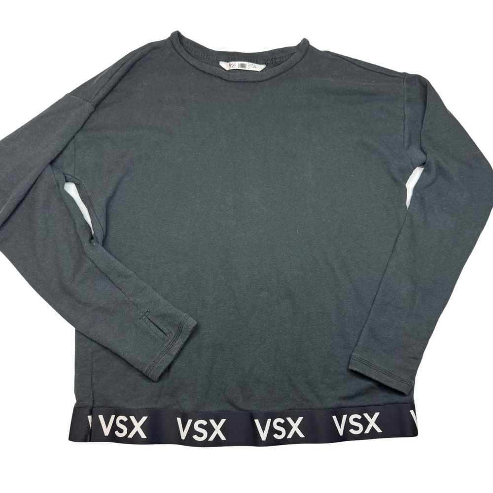 Victoria's Secret SPORT Black Long Sleeve Athleisure Top VS‎ Sport Thumbholes M
